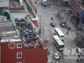 上海同仁医院楼顶的彩钢板临时房屋失火